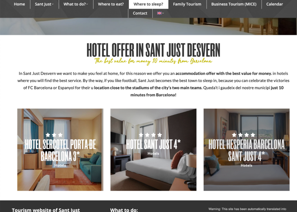 Turismo Sant Just Desvern, una web para perderse… y encontrarlo todo