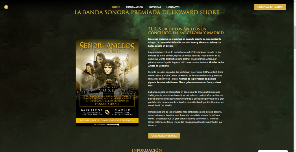El Señor de los Anillos en Concierto