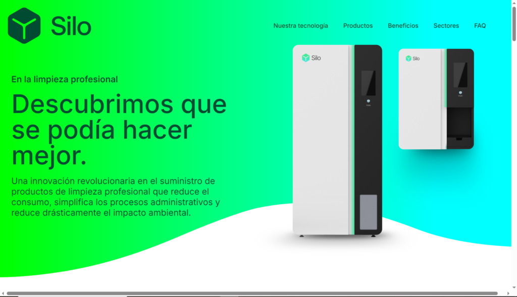 Silo, innovación sostenible empaquetada en una web con chispa