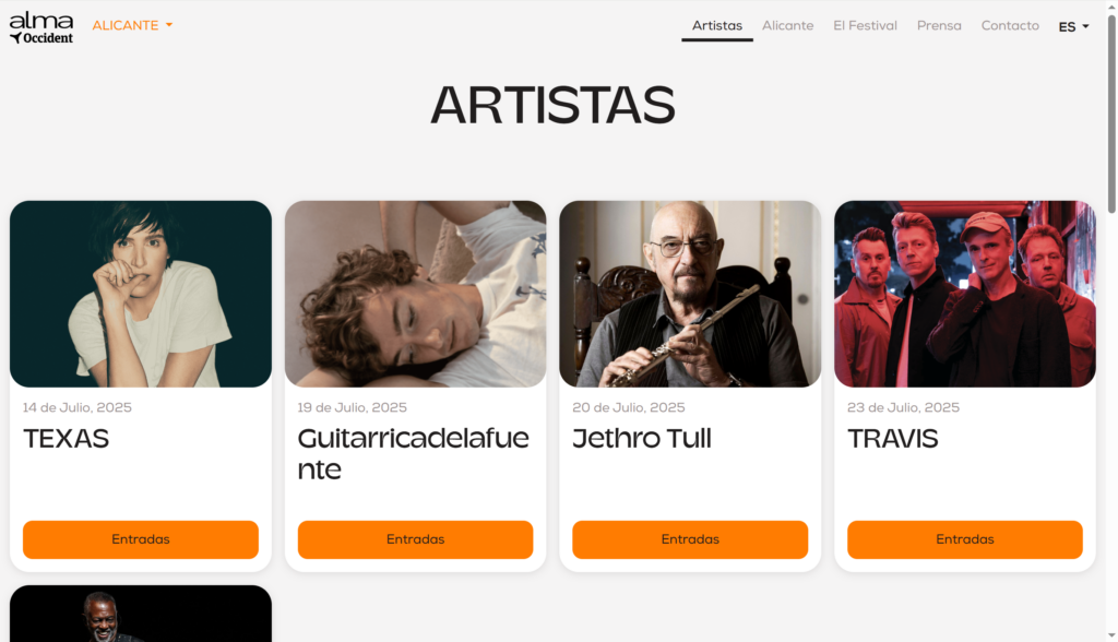 ALMA Festival, rediseño, mantenimiento y expansión digital a dos ciudades
