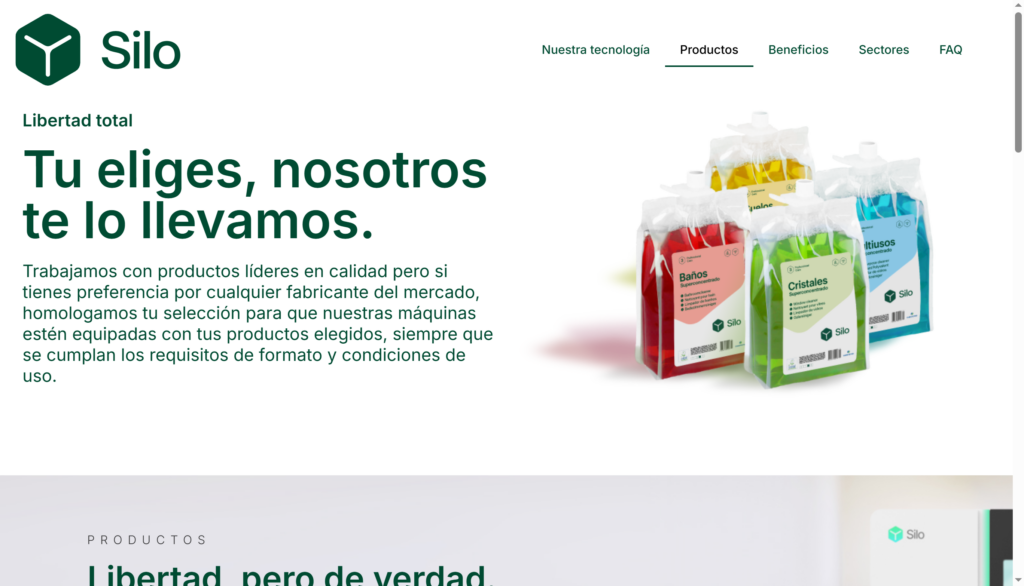 Silo, innovación sostenible empaquetada en una web con chispa
