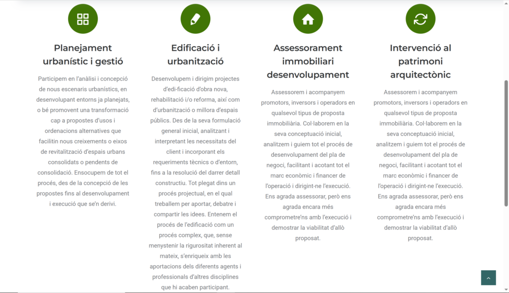 GCT Arquitectes, una nueva web para mostrar una trayectoria sólida en arquitectura