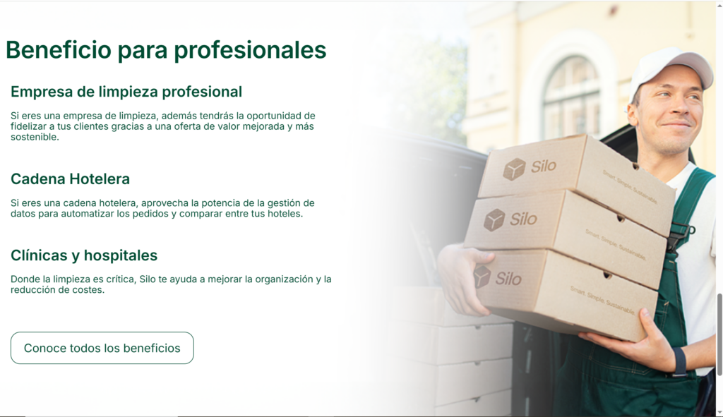 Silo, innovación sostenible empaquetada en una web con chispa