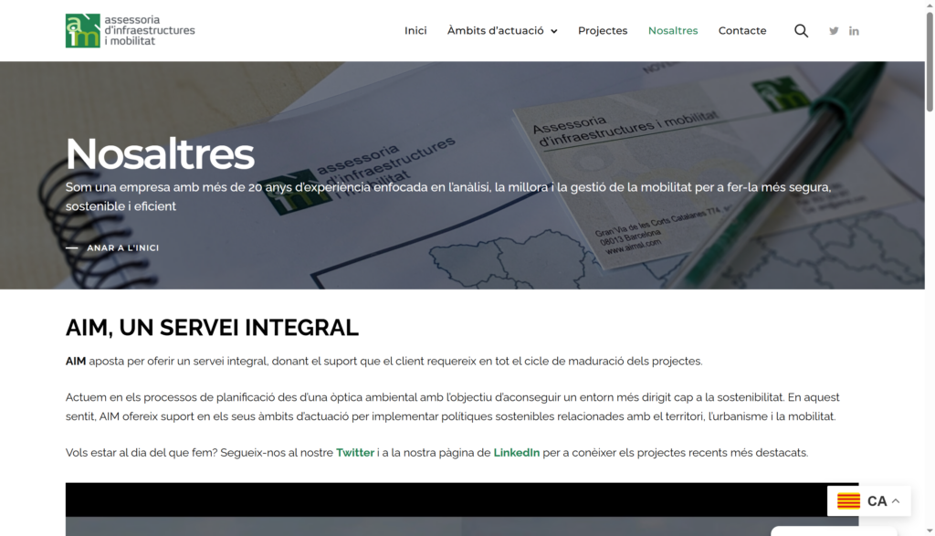 AIM, nueva imagen digital para una consultora líder en movilidad