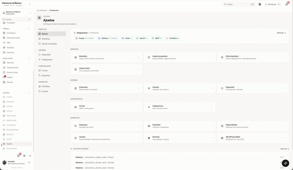 Hexio, l’ERP, CRM i RRHH a mida amb què gestionem l’agència