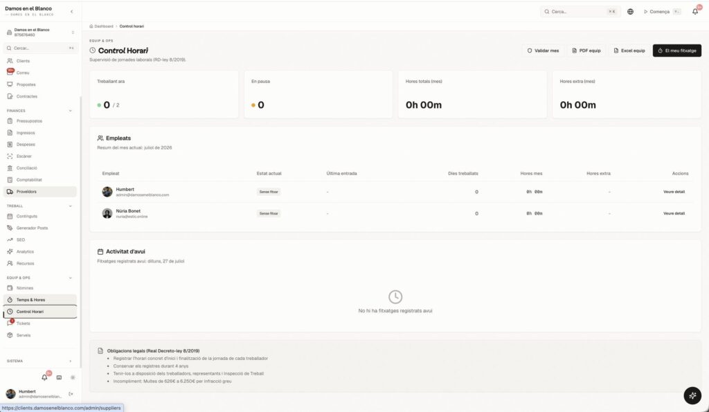 Hexio, l’ERP, CRM i RRHH a mida amb què gestionem l’agència