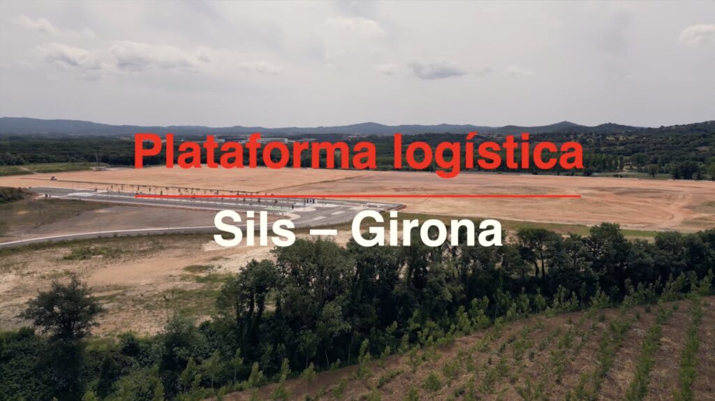 Roig Obres i Serveis, vídeo aeri amb dron de la plataforma logística de Sils