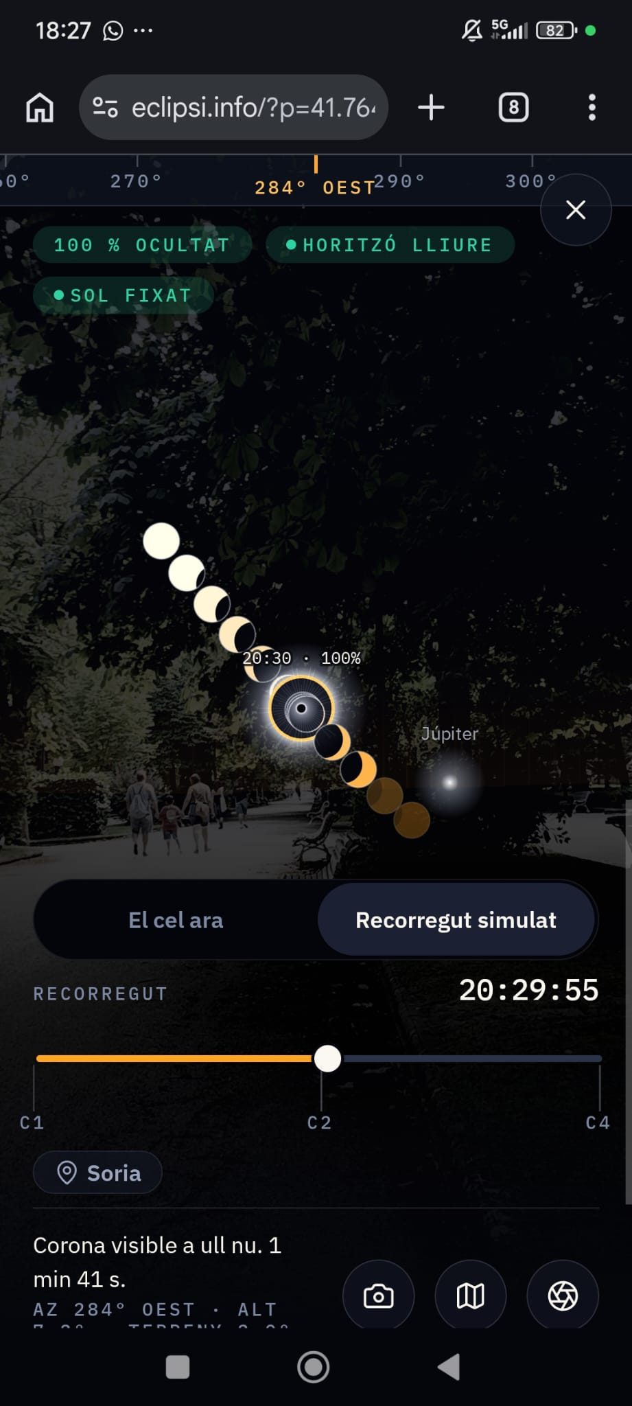 eclipsi.info: la web que te dice qué eclipse verás desde tu punto exacto