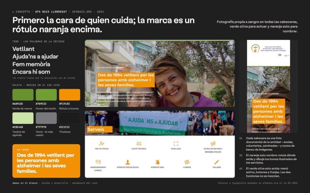 AFA Baix Llobregat, la web de una entidad que cuida y además rinde cuentas