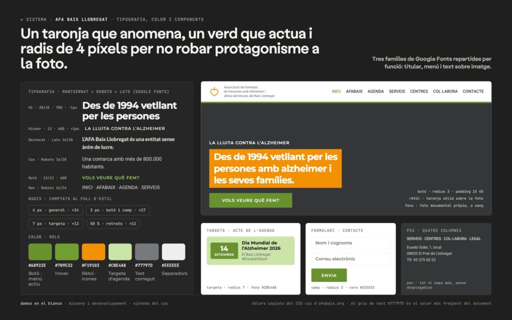 AFA Baix Llobregat, la web d’una entitat que cuida i que a més ret comptes