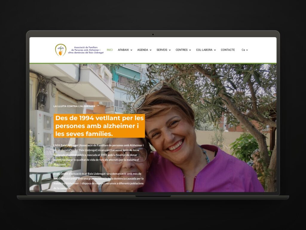 AFA Baix Llobregat, la web de una entidad que cuida y además rinde cuentas