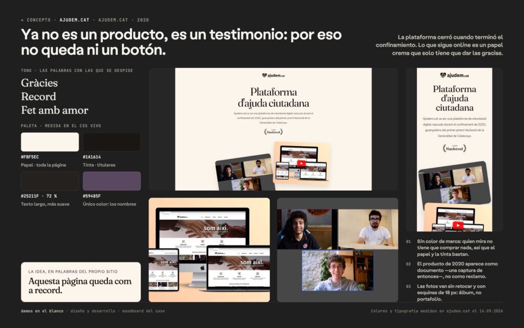 Ajudem.cat, la plataforma de voluntariado que ganó la Hackovid