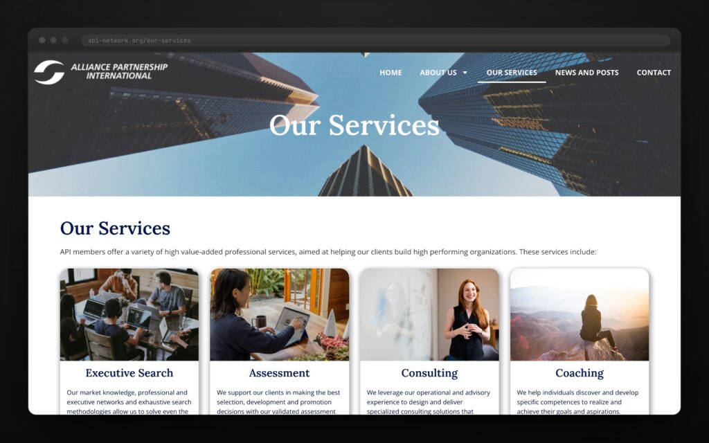 Cuatro servicios, una misma metodología.