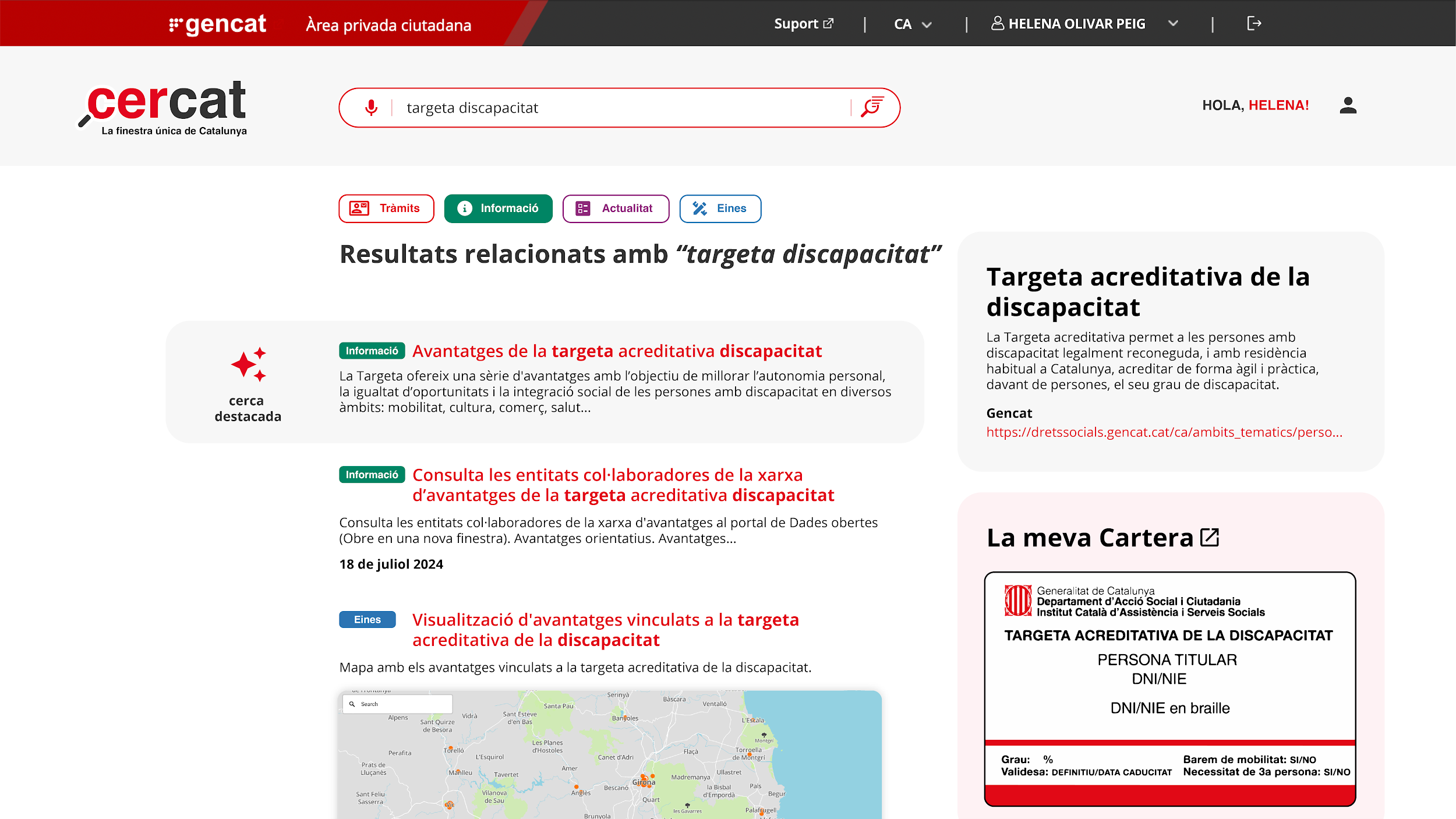 La vista propuesta relaciona los resultados con información y documentación complementarias. Prototipo de diseño · memoria de septiembre de 2024 · datos de demostración.