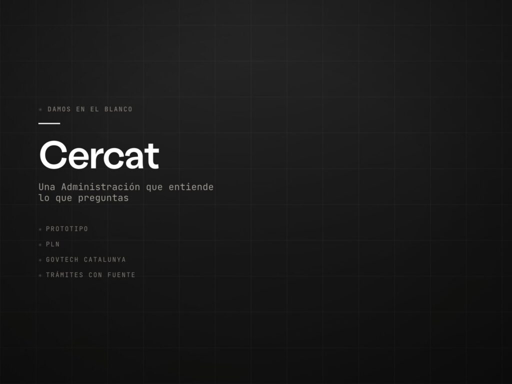 CERCAT, una plataforma pública que entén el que preguntes