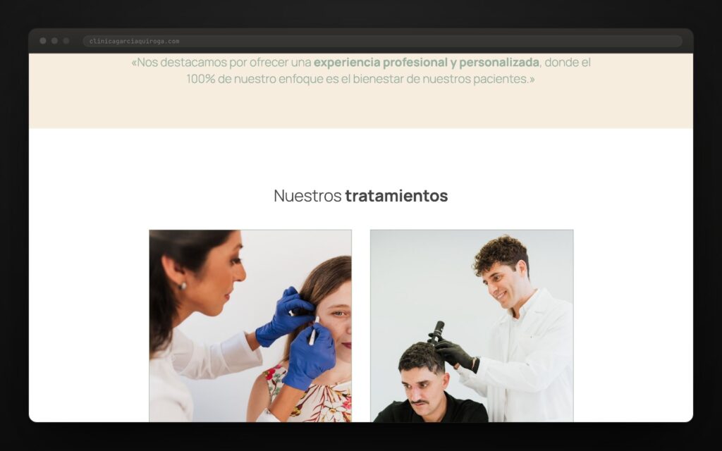 El 100% del enfoque, en el paciente.