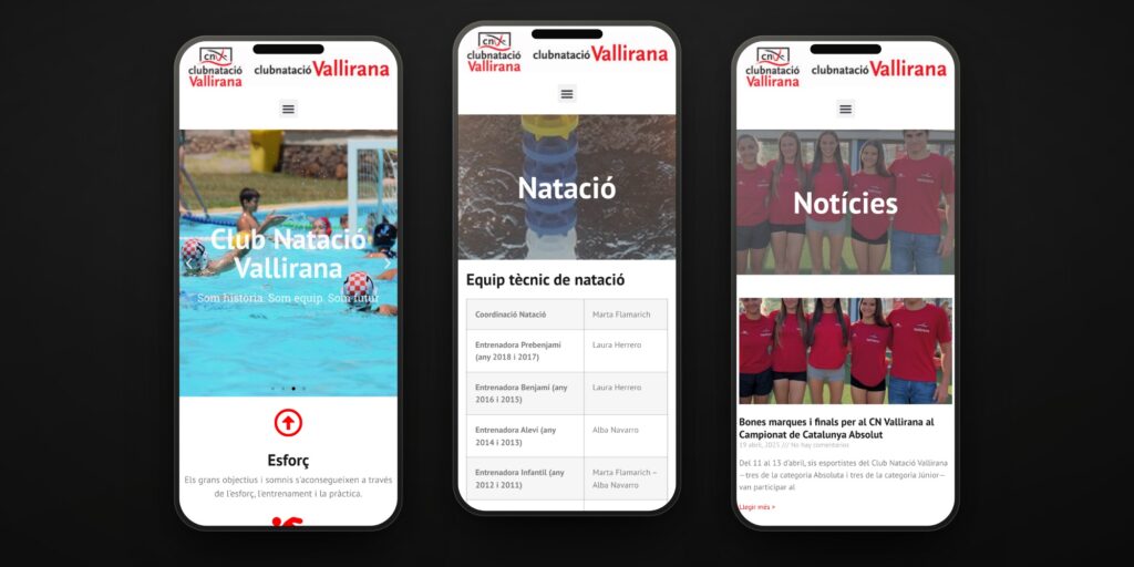 Horarios y resultados, desde el borde de la piscina.