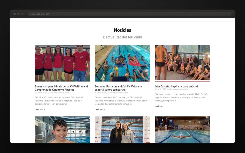 La actualidad del club, en la propia portada.