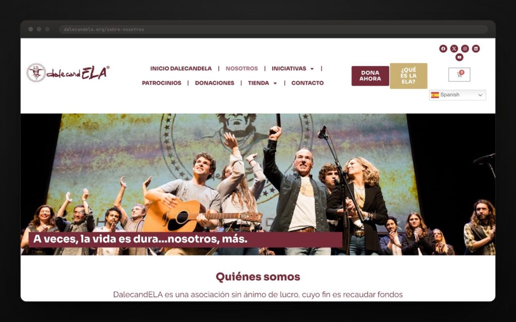 «A veces la vida es dura… nosotros, más». Titular seu, no nostre.