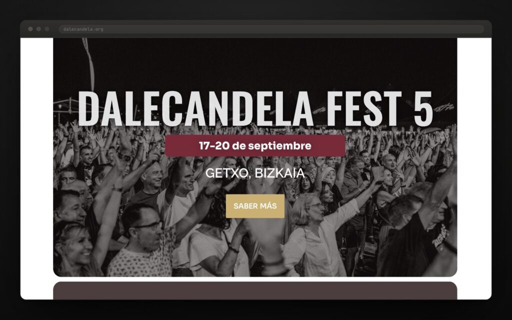 Cinquè festival, mateix bloc de portada. Només canvien les dates.