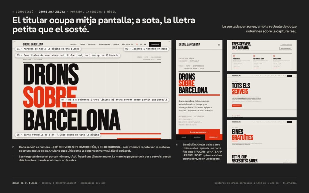 drone.barcelona, una marca pròpia que ven permisos abans que postals