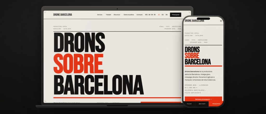 drone.barcelona, una marca propia que vende permisos antes que postales