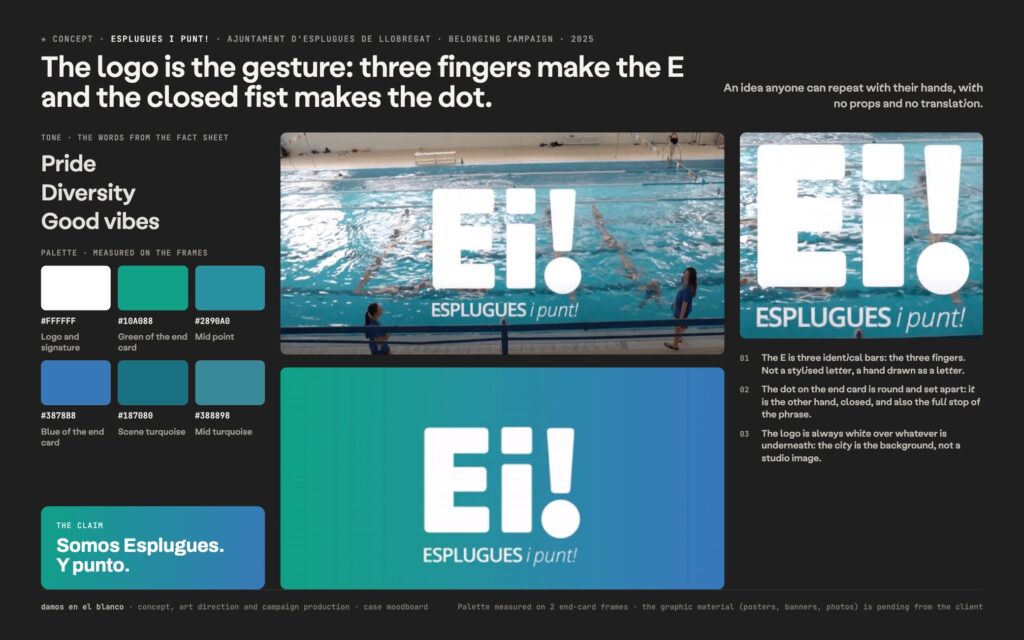 Esplugues i Punt! a campaign that can be seen, felt and shared