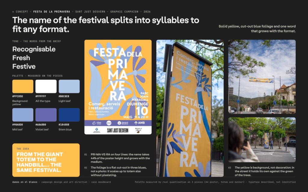 Posters and campaign Festa de la Primavera (Spring Festival)