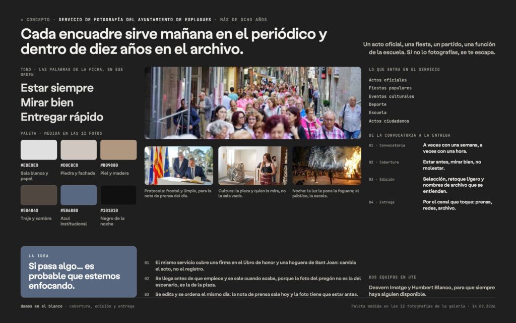 Servicio de Fotografía Ayuntamiento Esplugues