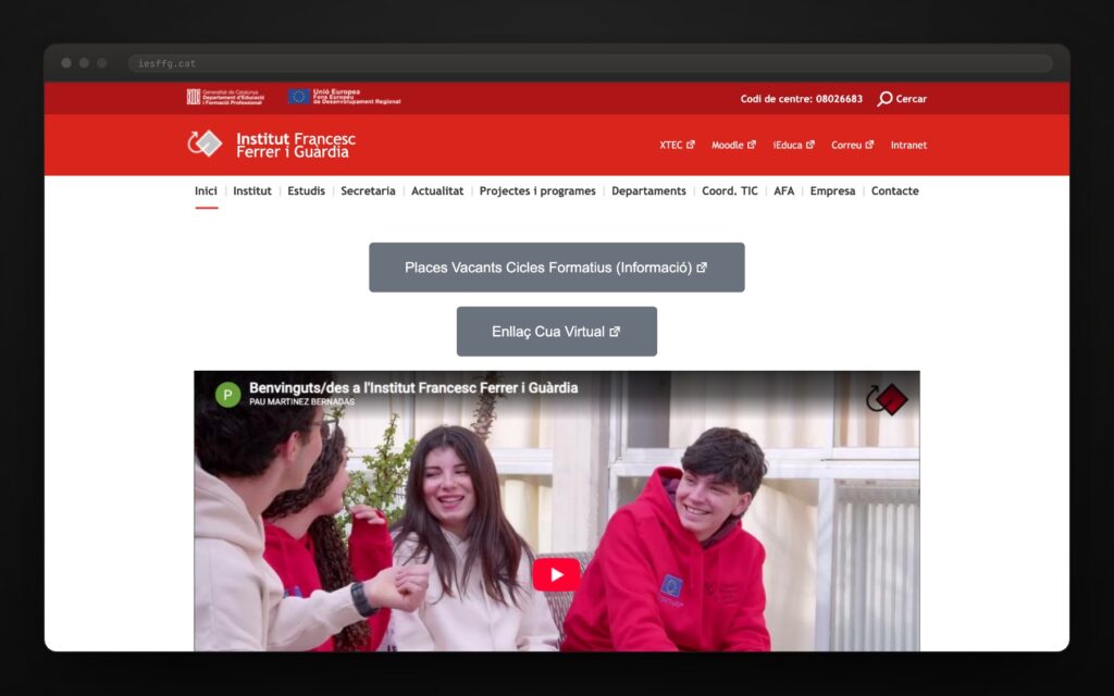 Lo urgente arriba: plazas vacantes y cola virtual.