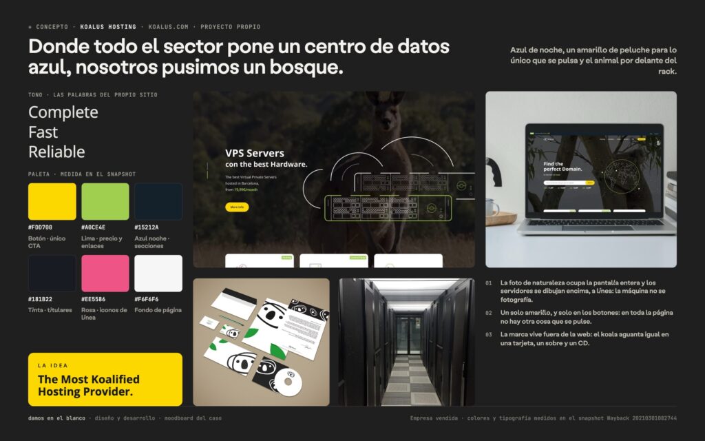 Koalus Hosting, tecnología, marca y servidores con alma