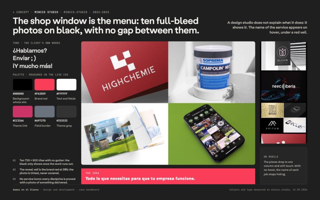 Mincco Studio, a studio that changes its name without closing the shop