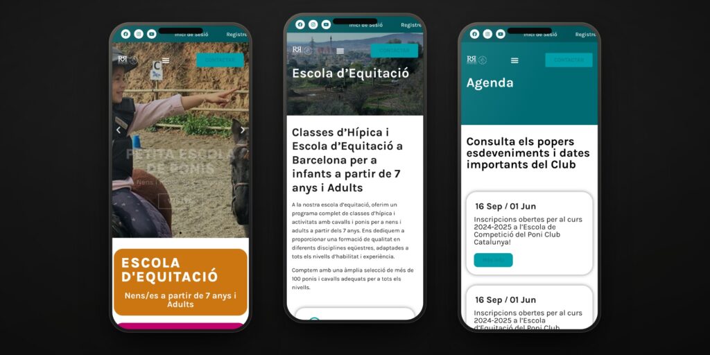 Las familias miran horarios y reservan desde el móvil.