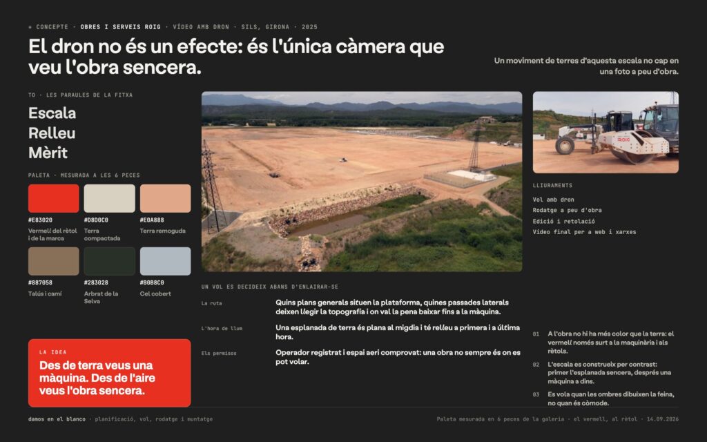 Roig Obres i Serveis, vídeo aeri amb dron de la plataforma logística de Sils