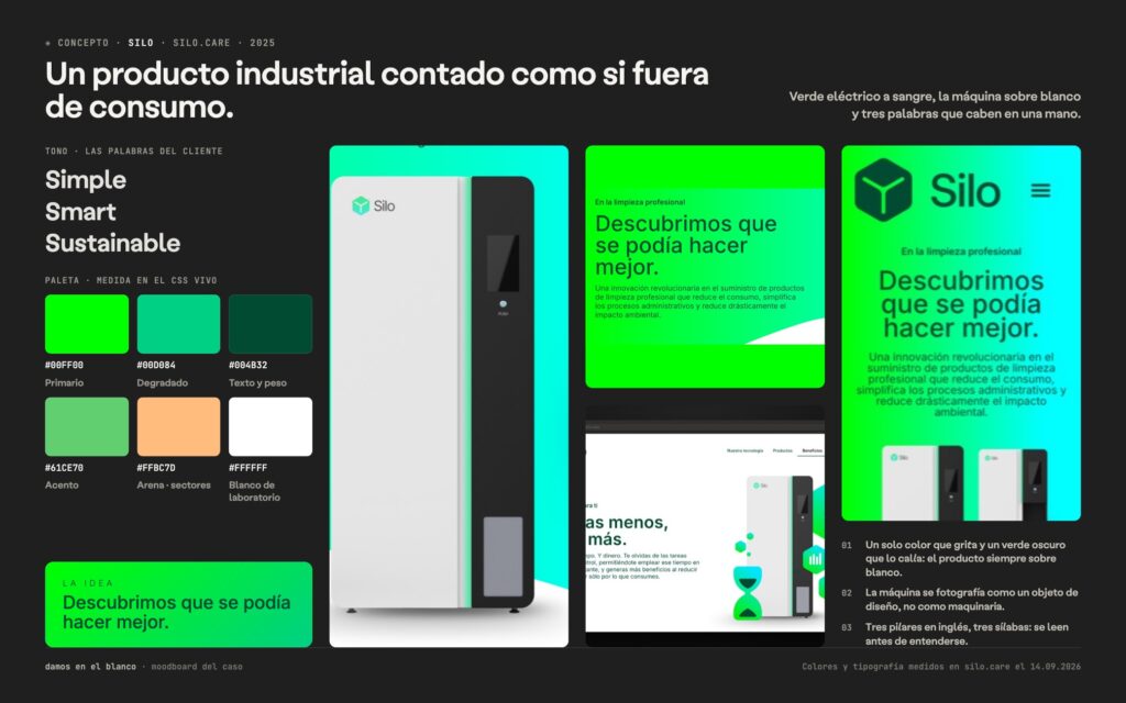 Silo, innovación sostenible empaquetada en una web con chispa