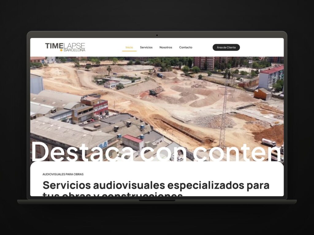 Time Lapse Barcelona, ​​estratègia digital i web a mida per destacar al sector audiovisual