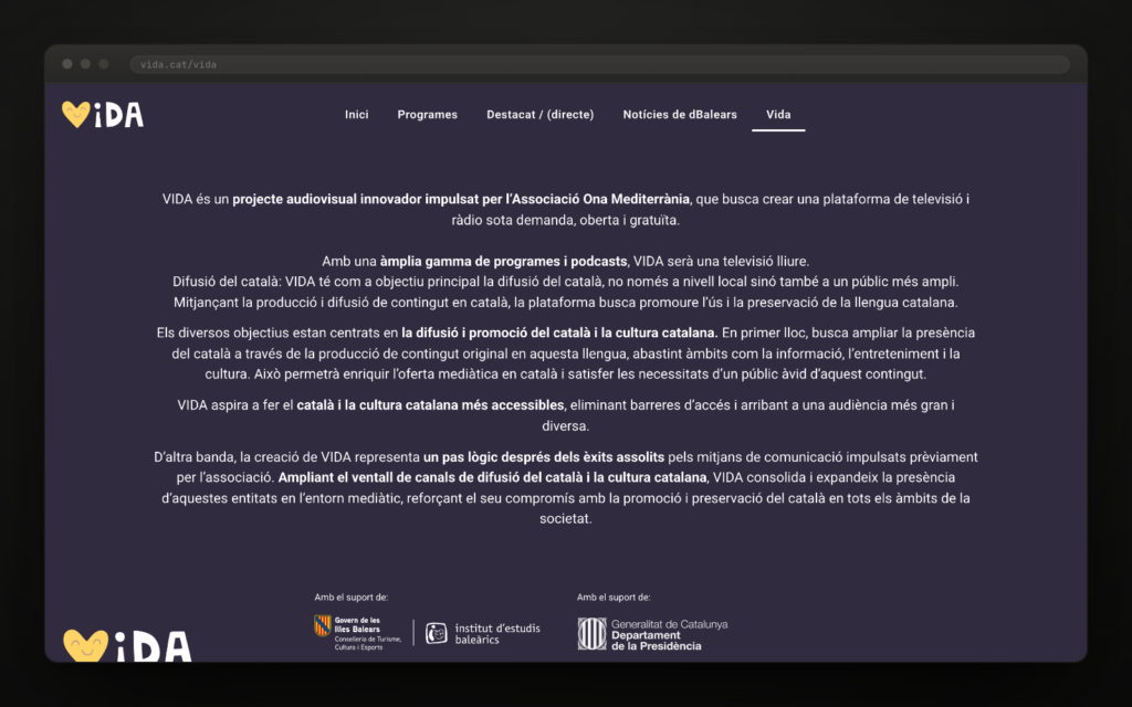 Difondre el català, dit sense embuts i amb els logos al davant.