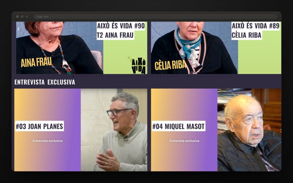 Carrusel rere carrusel: la portada és una graella de debò.
